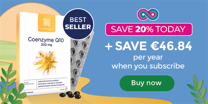 Coenzyme Q10 200mg - Save €46.84 per year when you subscribe. Buy now