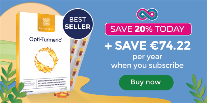Opti-Turmeric - Save €74.22 per year when you subscribe. Buy now