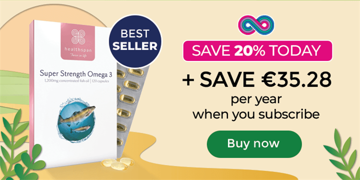 Super Strength Omega 3 - Save €35.28 per year when you subscribe. Buy now