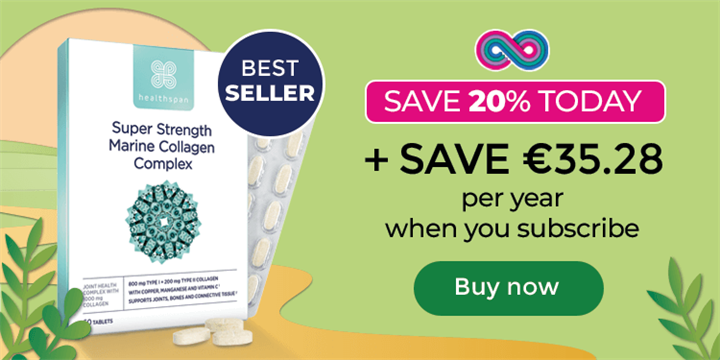 Super Strength Marine Collagen - Save €35.28 per year when you subscribe. Buy now
