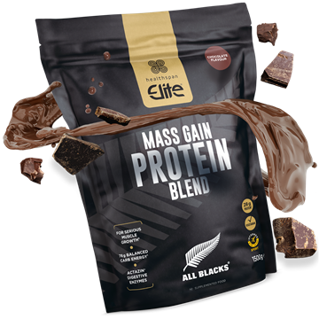 Elite All Blacks Mass Gain Protein Blend − Chocolate