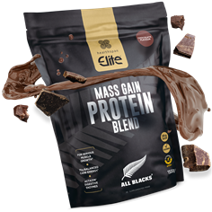 Elite All Blacks Mass Gain Protein Blend − Chocolate