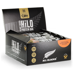 Elite All Blacks Plant-Based HiLo Protein Bar - Chocolate & Salted Caramel