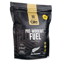 Elite All Blacks Pre Workout Fuel - Lemon (with caffeine)